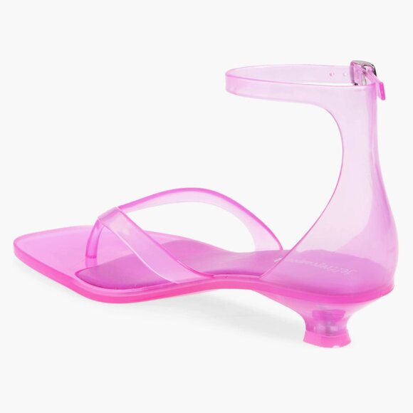 NEW Jeffrey Campbell Gummy Ankle Strap Sandal (Women) 8M, PINK - Picture 2 of 5